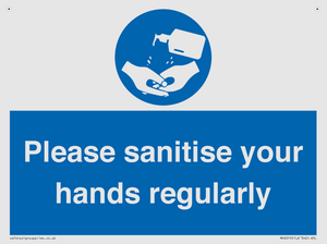 Please sanitise your hands regularly